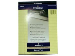 Mead 59870 Legal Pad 70 Sheets - 20 lb Basis Weight - Letter 8.50" x 11" - 1Each Mead 59870 Legal Pad 70 Sheets - 20 lb Basis Weight - Letter 8.50" x 11" - 1Each