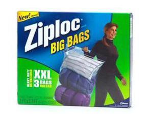 Ziploc Heavy Duty Big Bag XXLarge - 3 Per Box, 8 Boxes Ziploc Heavy Duty Big Bag XXLarge - 3 Per Box, 8 Boxes