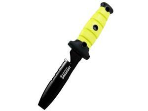 Smith & Wesson SWCKDYB Bullseye Diver Knife- Yellow Rubber Hdle- Black Blade- Combo Smith & Wesson SWCKDYB Bullseye Diver Knife- Yellow Rubber Hdle- Black Blade- Combo