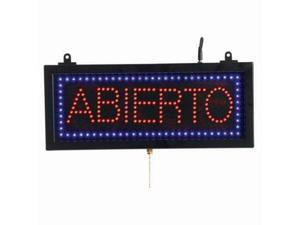 Aarco Products ABI08S Small Spanish LED Sign Abierto - Open Aarco Products ABI08S Small Spanish LED Sign Abierto - Open