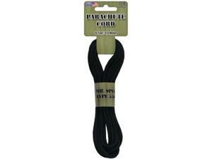 Parachute Cord 3mm 16 Feet/Pkg-Black Parachute Cord 3mm 16 Feet/Pkg-Black