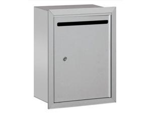 Salsbury 2245AP Letter Box (Includes Commercial Lock) - Standard - Recessed Mounted - Aluminum - Private Access