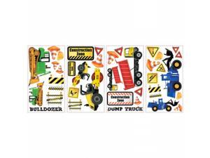 Roommates RMK2330SCS Construction Trucks Peel and Stick Wall Decals