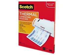 Scotch TP3854-100 Letter size thermal laminating pouches, 3 mil, 11.5 x 9, 100 per pack