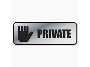 Cosco 098210 Brushed Metal Office Sign, Private, 9 x 3, Silver Cosco 098210 Brushed Metal Office Sign, Private, 9 x 3, Silver