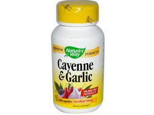 Natures Way Cayenne And Garlic - 100 Capsules Natures Way Cayenne And Garlic - 100 Capsules