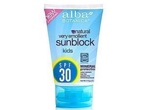 Alba Botanica AY44719 Alba Botanica Spf 30 Kids Mineral Sunscreen -1x4 Oz
