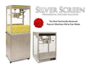 Benchmark USA 11147 Silver Screen Popcorn Machine - 14 Oz Benchmark USA 11147 Silver Screen Popcorn Machine - 14 Oz