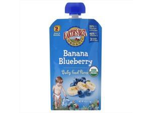 Earths Best Baby Puree Banana Blueberry, 4 Oz, Pack Of 6 Earths Best Baby Puree Banana Blueberry, 4 Oz, Pack Of 6