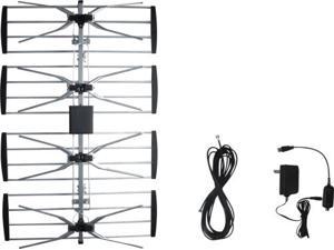 Digiwave ANT2092 Outdoor TV antenna with booster, with 8m 3C-2V coaxial cable,with CUL approval adaptor