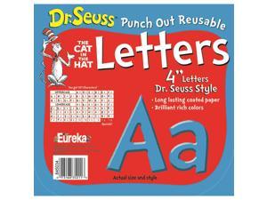 Eureka EU-845034 Dr Seuss Punch Out Deco Letters Blu
