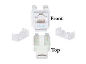 CableWholesale 310-120WH Cat5e Keystone Jack White RJ45 Female to 110 Punch Down CableWholesale 310-120WH Cat5e Keystone Jack White RJ45 Female to 110 Punch Down