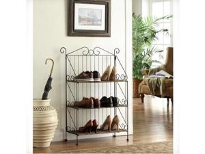 4D Concepts 144014 Farmington 3 Tier Folding Maize Weave Bookcase - Corn Husk Weave- Metal 4D Concepts 144014 Farmington 3 Tier Folding Maize Weave Bookcase - Corn Husk Weave- Metal