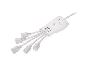 Accell D080B-009K White PowerSquid 5-Outlet Surge Protector and Power Conditioner - 600 Joules Accell D080B-009K White PowerSquid 5-Outlet Surge Protector and Power Conditioner - 600 Joules