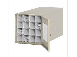 Safco 4960 38"D Steel Roll File, 16 Tube 15 1/4"w x 38"d x 15 1/4"h Tropic Sand