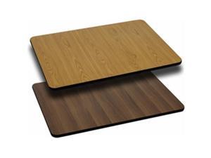 Flash Furniture XU-WNT-2442-GG 24 in. x 42 in. Rectangular Table Top with Natural or Walnut Reversible Laminate Top Flash Furniture XU-WNT-2442-GG 24 in. x 42 in. Rectangular Table Top with Natural or Walnut Reversible Laminate Top