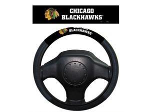 Fremont Die Inc Chicago Blackhawks Poly-Suede Steering Wheel Cover Steering Wheel Cover Fremont Die Inc Chicago Blackhawks Poly-Suede Steering Wheel Cover Steering Wheel Cover