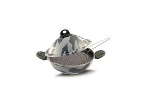 Lancaster Commercial Products 07PEN8321 Camouflage Bio-Ceramix Nonstick Vapsi Steam Cooker Wok Set Lancaster Commercial Products 07PEN8321 Camouflage Bio-Ceramix Nonstick Vapsi Steam Cooker Wok Set