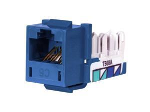 Hubbell HXJ6B25 Nextspeeda Category 6 Jack, Universal, Blue Hubbell HXJ6B25 Nextspeeda Category 6 Jack, Universal, Blue