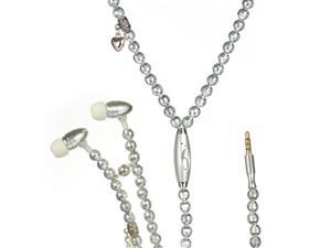 DreamWireless IP-HFIPFS391 Universal Necklace Handsfree 3.5 Mm With Mic Silver Pearl DreamWireless IP-HFIPFS391 Universal Necklace Handsfree 3.5 Mm With Mic Silver Pearl