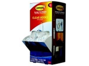 Command Designer Hook Trial Pack With Adhesive Strip, Medium Size, Plastic, Clear, Pack - 50 Command Designer Hook Trial Pack With Adhesive Strip, Medium Size, Plastic, Clear, Pack - 50