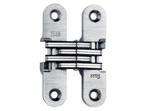 SOSS Hidden Barrel Hinge,Brass,41//64 x 5//8 In BH164