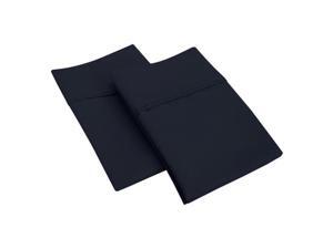 Impressions CR1200KGPC SLNB 1200 King Pillowcase Set, Solid Cotton Rich - Navy Blue Impressions CR1200KGPC SLNB 1200 King Pillowcase Set, Solid Cotton Rich - Navy Blue