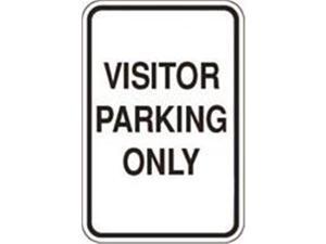 Olympia Sports SA277P 12 in. x 18 in. Sign - Visitor Parking Only Olympia Sports SA277P 12 in. x 18 in. Sign - Visitor Parking Only
