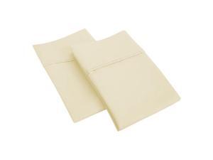 Impressions CR1200SDPC SLIV 1200 Standard Pillowcase Set, Solid Cotton Rich - Ivory Impressions CR1200SDPC SLIV 1200 Standard Pillowcase Set, Solid Cotton Rich - Ivory