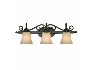 Golden Lighting 4074-3 RBZ Belle Meade Rubbed Bronze 3 Light Vanity Golden Lighting 4074-3 RBZ Belle Meade Rubbed Bronze 3 Light Vanity