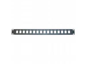 Cable Wholesale Rackmount 16 Port Blank Keystone Patch Panel, 1U Cable Wholesale Rackmount 16 Port Blank Keystone Patch Panel, 1U