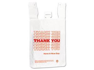 Inteplast Group THW2VAL 12 x 7 x 13 in. 14 Microns T-Shirt Thank You Bag - White Inteplast Group THW2VAL 12 x 7 x 13 in. 14 Microns T-Shirt Thank You Bag - White