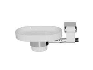 Iris 6106 Wall Soap Holder - Chrome-white Iris 6106 Wall Soap Holder - Chrome-white