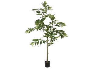 Vickerman TB170848 4 ft. Potted Nandina Tree with 118 Leavess - Green
