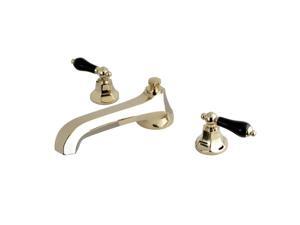 Kingston Brass KS1342NL Heritage Roman Tub Filler with Handle Polished Brass