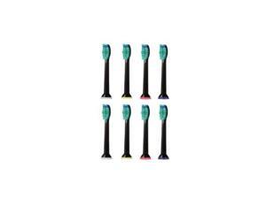 Pursonic PSRB8BK Replacement Toothbrush Heads, Black - Pack of 8 Pursonic PSRB8BK Replacement Toothbrush Heads, Black - Pack of 8