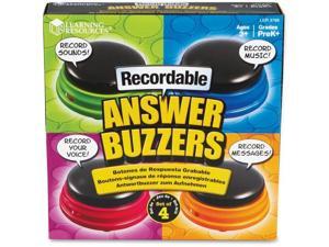 LEARNING RESOURCES RECORDABLE ANSWER BUZZERS SET OF 4 LEARNING RESOURCES RECORDABLE ANSWER BUZZERS SET OF 4