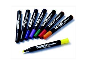 TICONDEROGA 017844 Redimark Plus Non-Toxic Waterproof Smear Proof Permanent Marker Set, Chisel Tip, Assorted Color, Set - 8 TICONDEROGA 017844 Redimark Plus Non-Toxic Waterproof Smear Proof Permanent Marker Set, Chisel Tip, Assorted Color, Set - 8