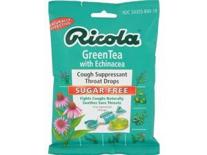 Ricola HG0654731 Sugar Free Green Tea Cough Drops with Echinacea - 19 Drops, Case of 12 Ricola HG0654731 Sugar Free Green Tea Cough Drops with Echinacea - 19 Drops, Case of 12