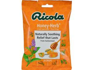 Ricola HG0161653 Herb Throat Drops Honey Herb - 24 Drops, Case of 12 Ricola HG0161653 Herb Throat Drops Honey Herb - 24 Drops, Case of 12