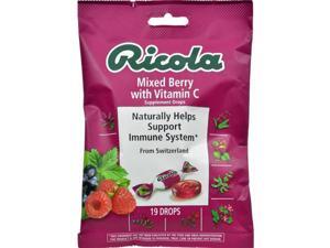 Ricola HG0806026 Mixed Berry Cough Drops with Vitamin C - Pack of 19, Case of 12 Ricola HG0806026 Mixed Berry Cough Drops with Vitamin C - Pack of 19, Case of 12