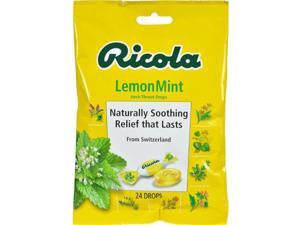 Ricola HG0161679 Herb Throat Drops Lemon Mint - 24 Drops, Case of 12 Ricola HG0161679 Herb Throat Drops Lemon Mint - 24 Drops, Case of 12