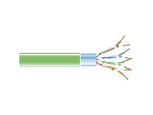 CAT5e 100-MHz Shielded, Stranded Bulk PVC Cable (FTP), Green, 1000-ft.