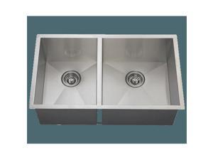 Polaris por2233 Double Rectangular Stainless Steel Kitchen Sink Polaris por2233 Double Rectangular Stainless Steel Kitchen Sink