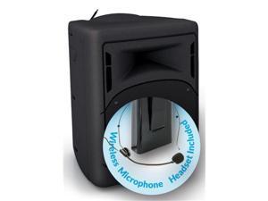 Oklahoma Sound PRA-8000-PRA8-7 40 watt Wireless PA System with WirelessHeadset Microphone Oklahoma Sound PRA-8000-PRA8-7 40 watt Wireless PA System with WirelessHeadset Microphone