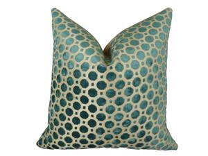 Plutus PB11364-2222-DP Velvet Geometric Handmade Double Sided Throw Pillow, Turquoise & Taupe - 22 x 22 in. Plutus PB11364-2222-DP Velvet Geometric Handmade Double Sided Throw Pillow, Turquoise & Taupe - 22 x 22 in.