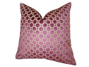 Plutus PB11367-1616-DP Velvet Geo Handmade Double Sided Throw Pillow, Magenta & Taupe - 16 x 16 in. Plutus PB11367-1616-DP Velvet Geo Handmade Double Sided Throw Pillow, Magenta & Taupe - 16 x 16 in.