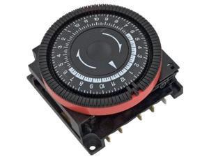 Borg General Controls TA4079 24 Hr Diehl Time Clock SPDT Terminal - Red Borg General Controls TA4079 24 Hr Diehl Time Clock SPDT Terminal - Red