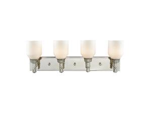 ELK Lighting 32273-4 Baxter 4 Light Vanity in Polished Nickel with Opal White Glass