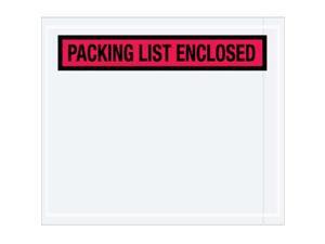 Box Partners PL491 7 x 6 in. 2 Mil Poly Red Packing List Enclosed Envelopes Box Partners PL491 7 x 6 in. 2 Mil Poly Red Packing List Enclosed Envelopes